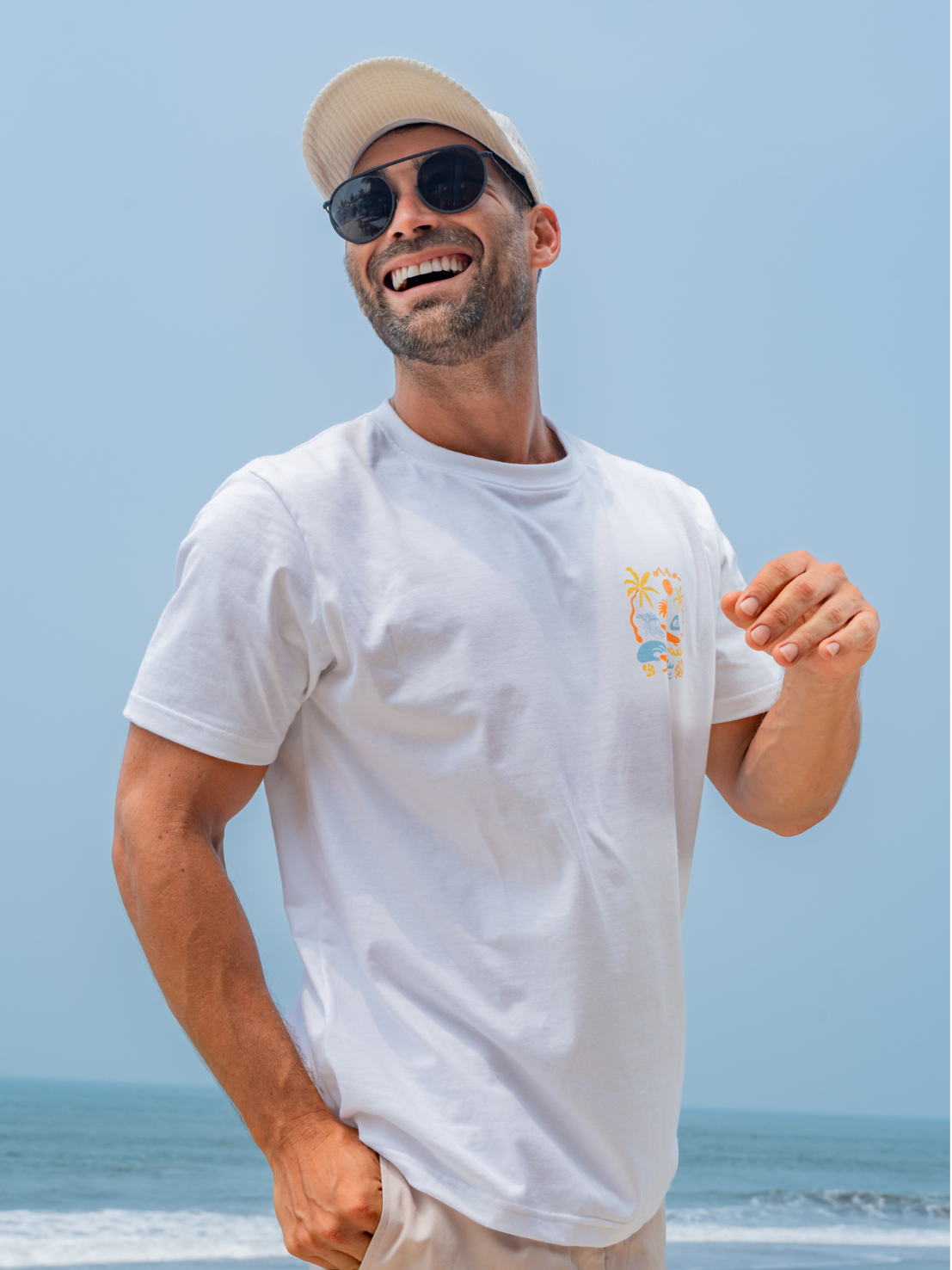 Summer Spirit White - Puff Tee