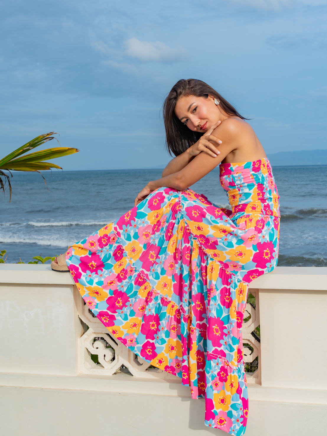 Disco Flower Magenta - Paola Top