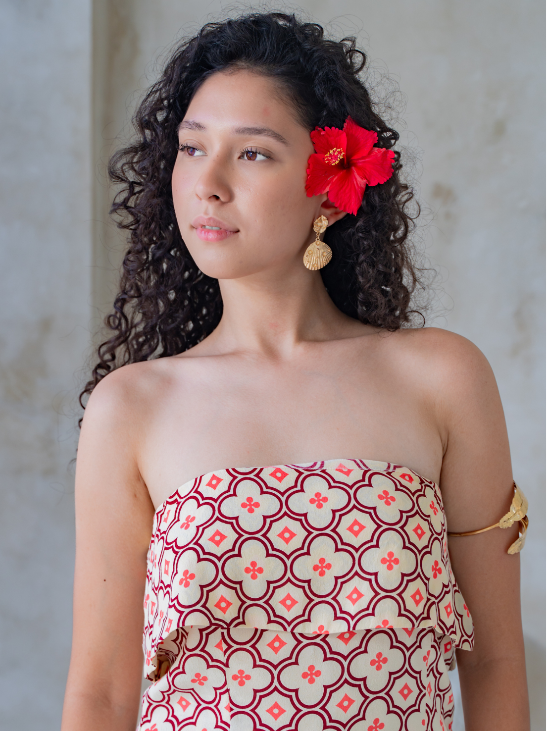 Casablanca Red - Iris Top