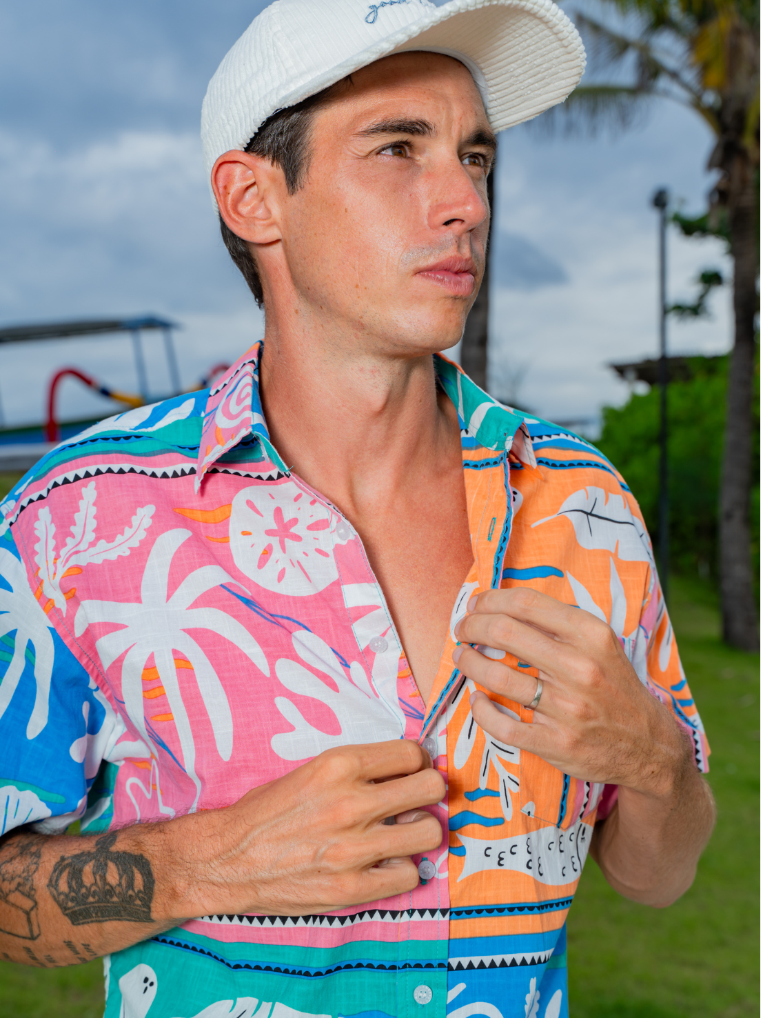Tropical Tile - Sunset Shirt