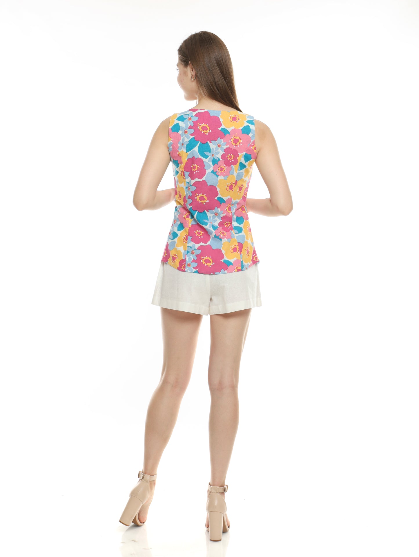 Disco Flowers Magenta – Rossie Top