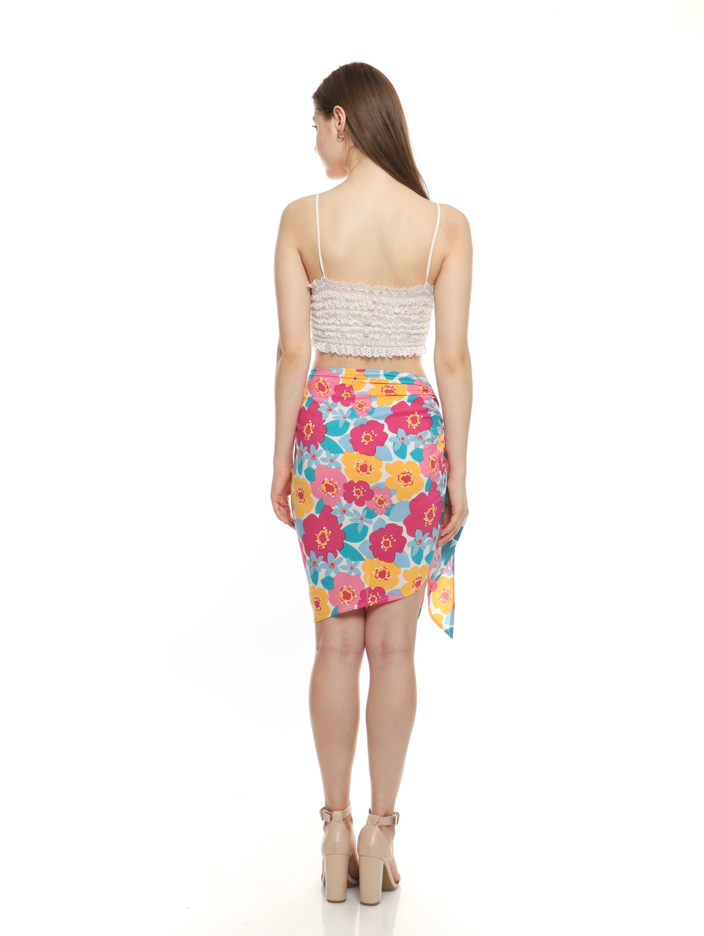 Disco Flowers Magenta – Mini Sarong