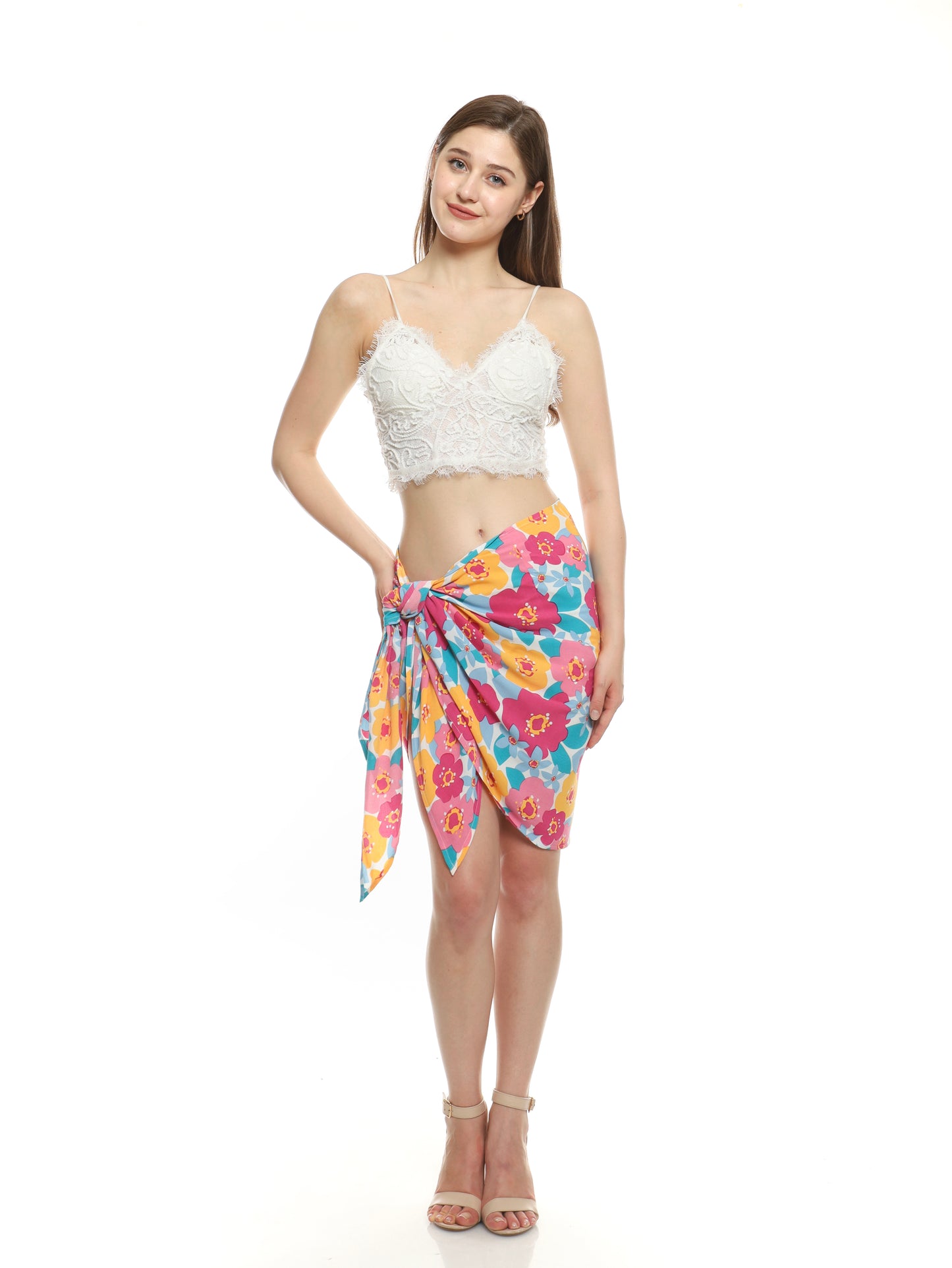 Disco Flowers Magenta – Mini Sarong