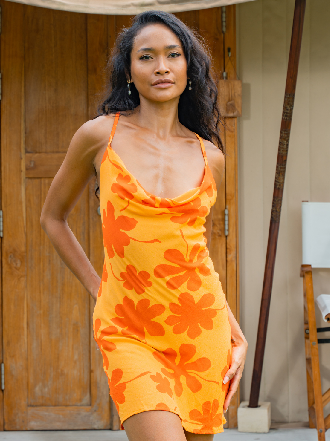 Petal Cascade – Leora Mini Dress