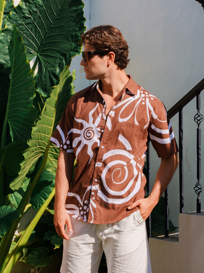 Cosmic Bloom - Sunset Shirt