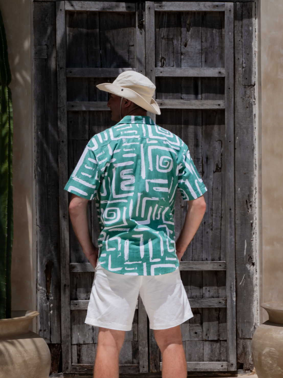 Labyrinth Green – Sunset Shirt