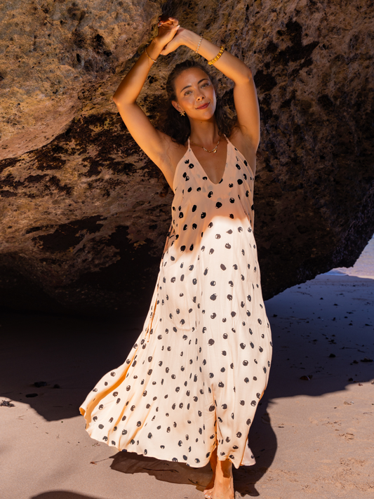 Berry Dots – Ayana Maxi Dress