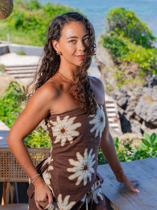 Sunny Blossom – Asymetric Tube Top