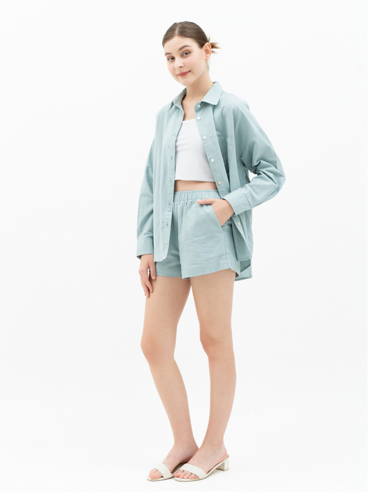 Amazonite – Elana Linen Shirt