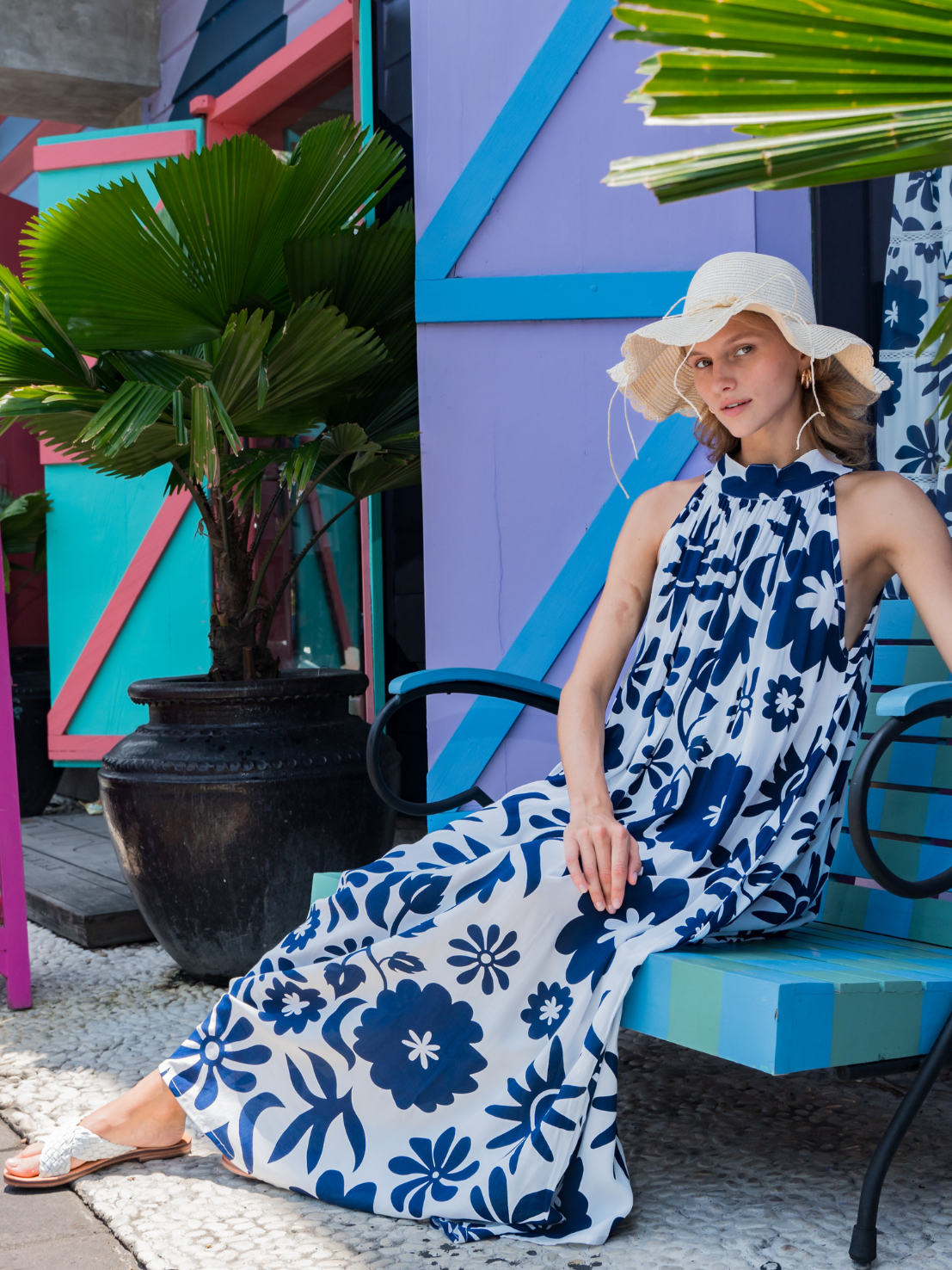 Indigo Flora - Rachel Maxi Dress