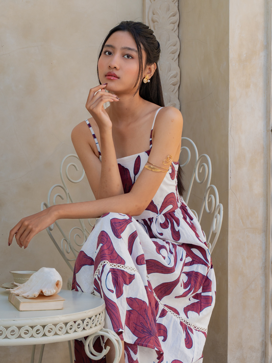 Lilly Mahogany - Scarlet Maxi Dress