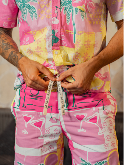 Summer Island Pink Yellow - Good Time Shorts