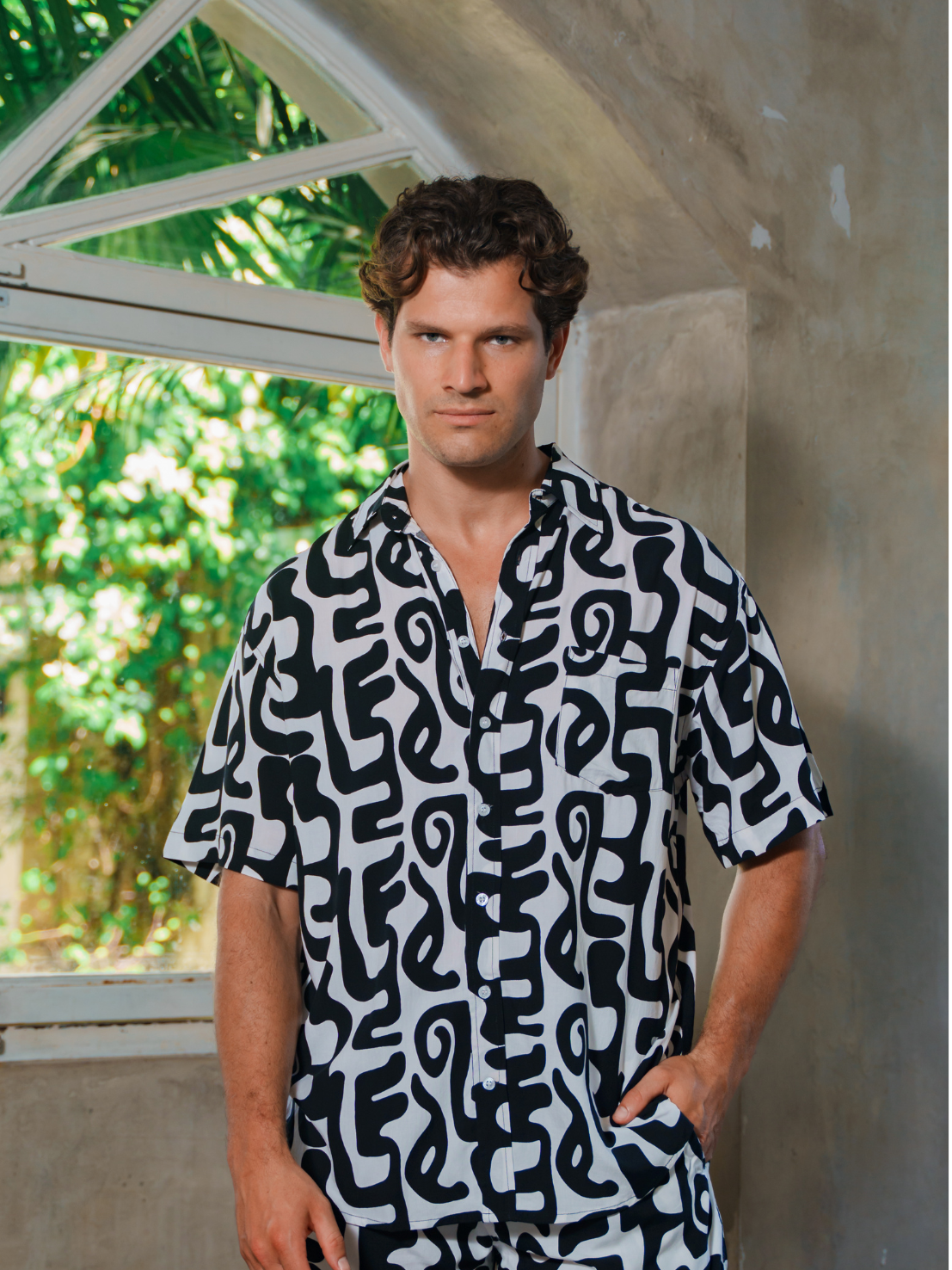 Abstract Tribal Black - Sunset Shirt