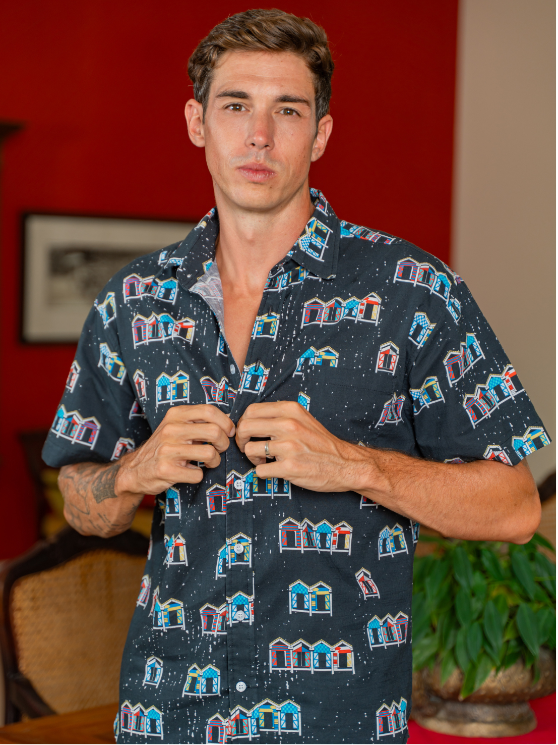 Beach House Black - Sunset Shirt