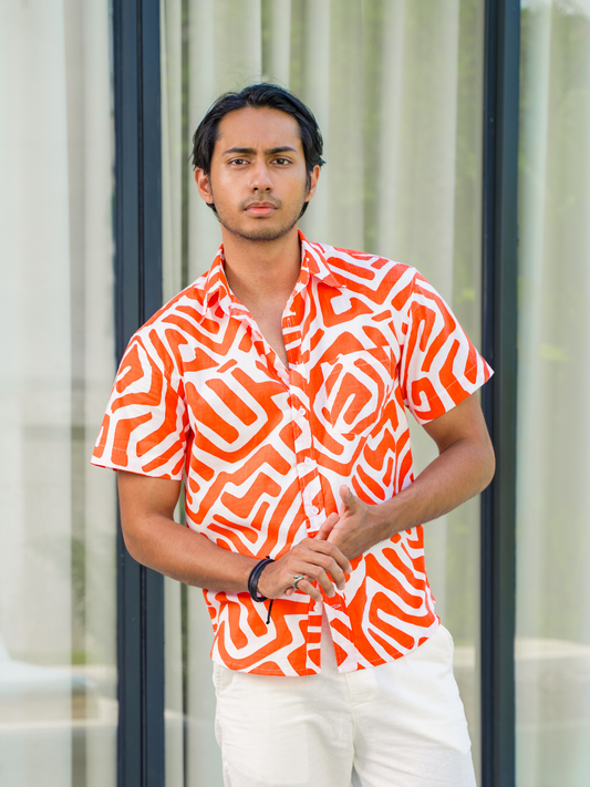 Ancient Dreaming Coral – Sunset Shirt