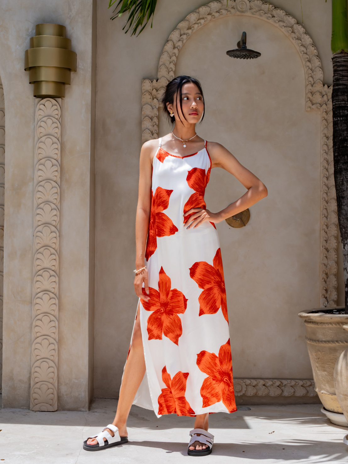 Muse Hibiscus - Samara Maxi Dress