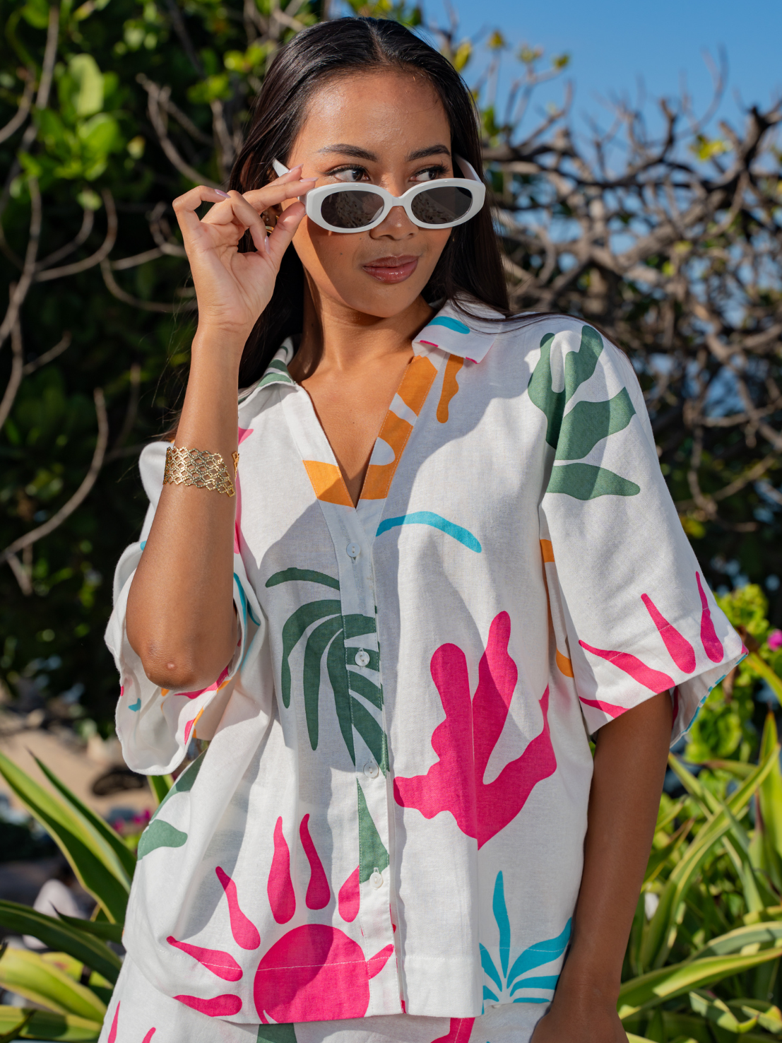 Island Crush - Chloe Button Up Top
