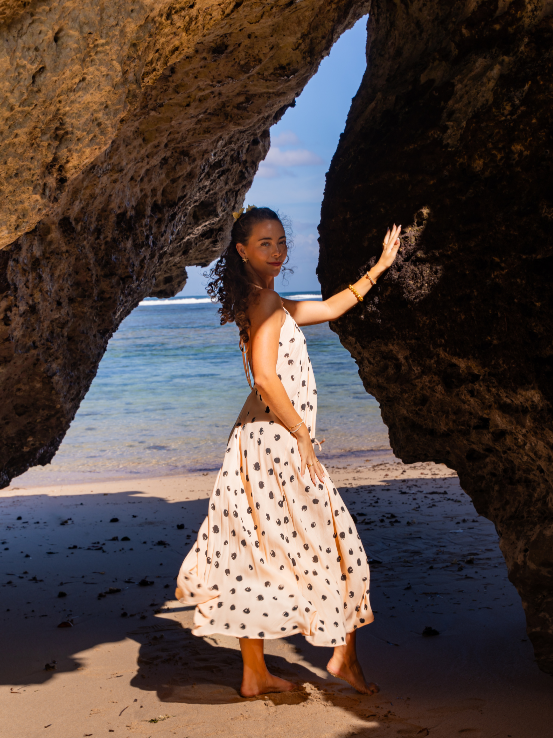 Berry Dots – Ayana Maxi Dress