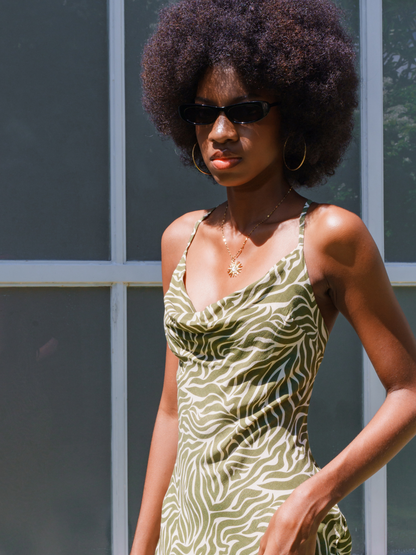 Exotic Enigma Matcha - Leora Maxi Dress