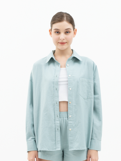 Amazonite – Elana Linen Shirt