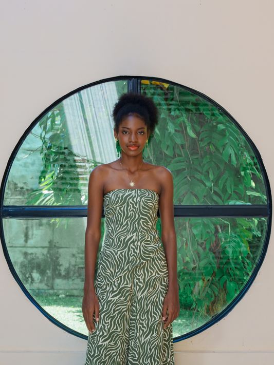 Exotic Enigma Matcha - Asymmetric Tube Top
