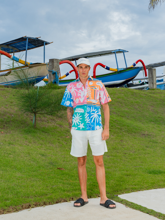 Tropical Tile - Sunset Shirt