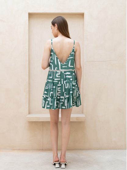 Labyrinth Green - The Starla Dress