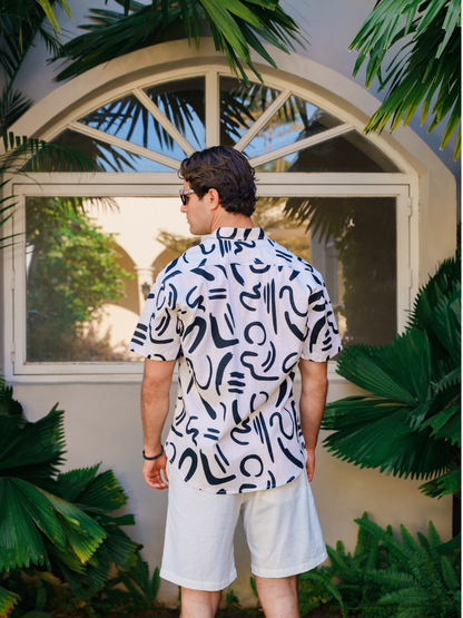 Geometric Black - Sunset Shirt