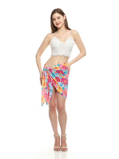 Disco Flowers Magenta – Mini Sarong