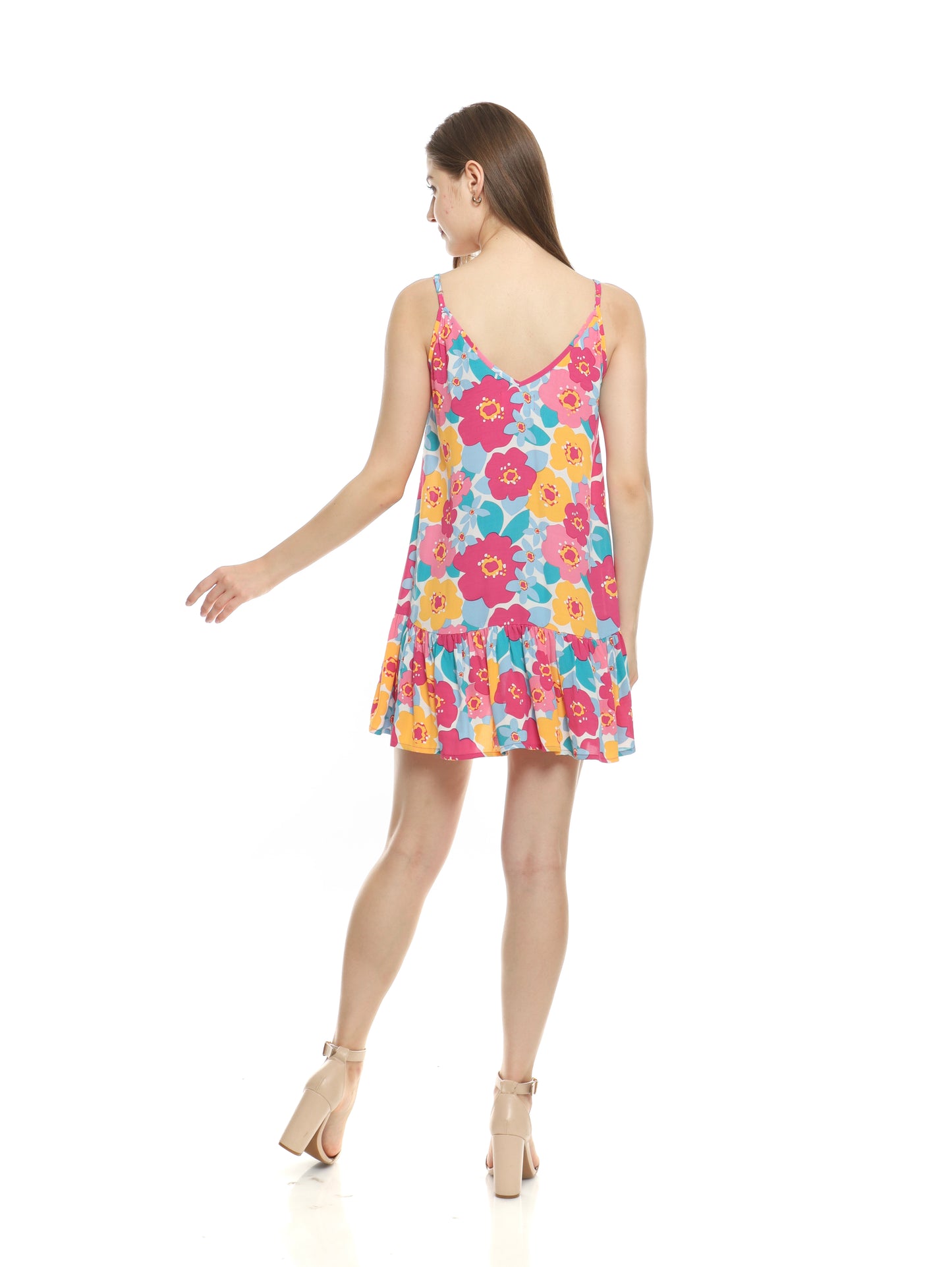 Disco Flowers Magenta – Martini Dress