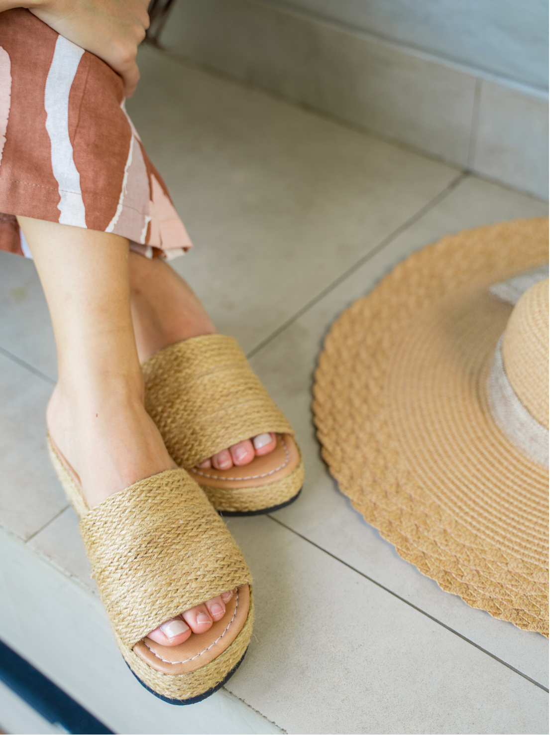 Vintage Heeled Sandal Slide